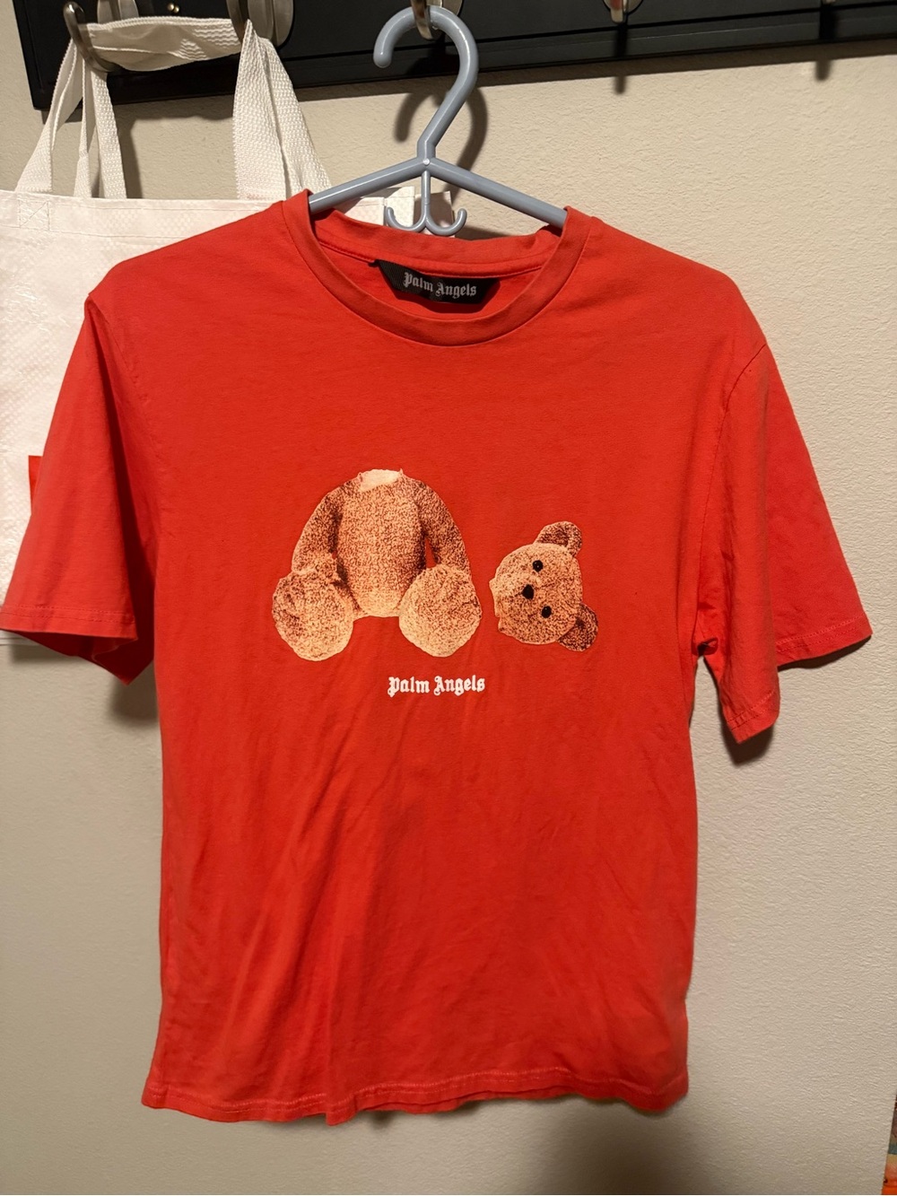 Palm Angels Red Bear Graphic Tee size medium